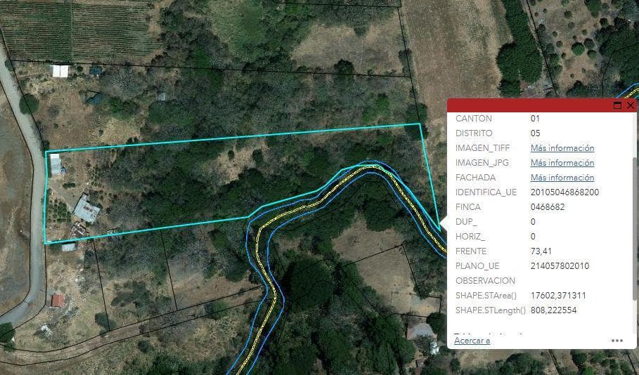 Vista aérea del terreno para recepción de ofertas